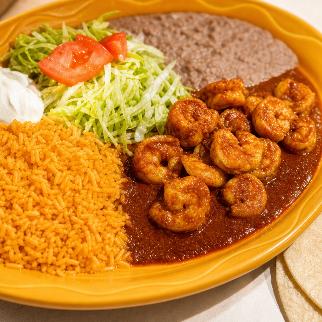 Shrimp taco dinner