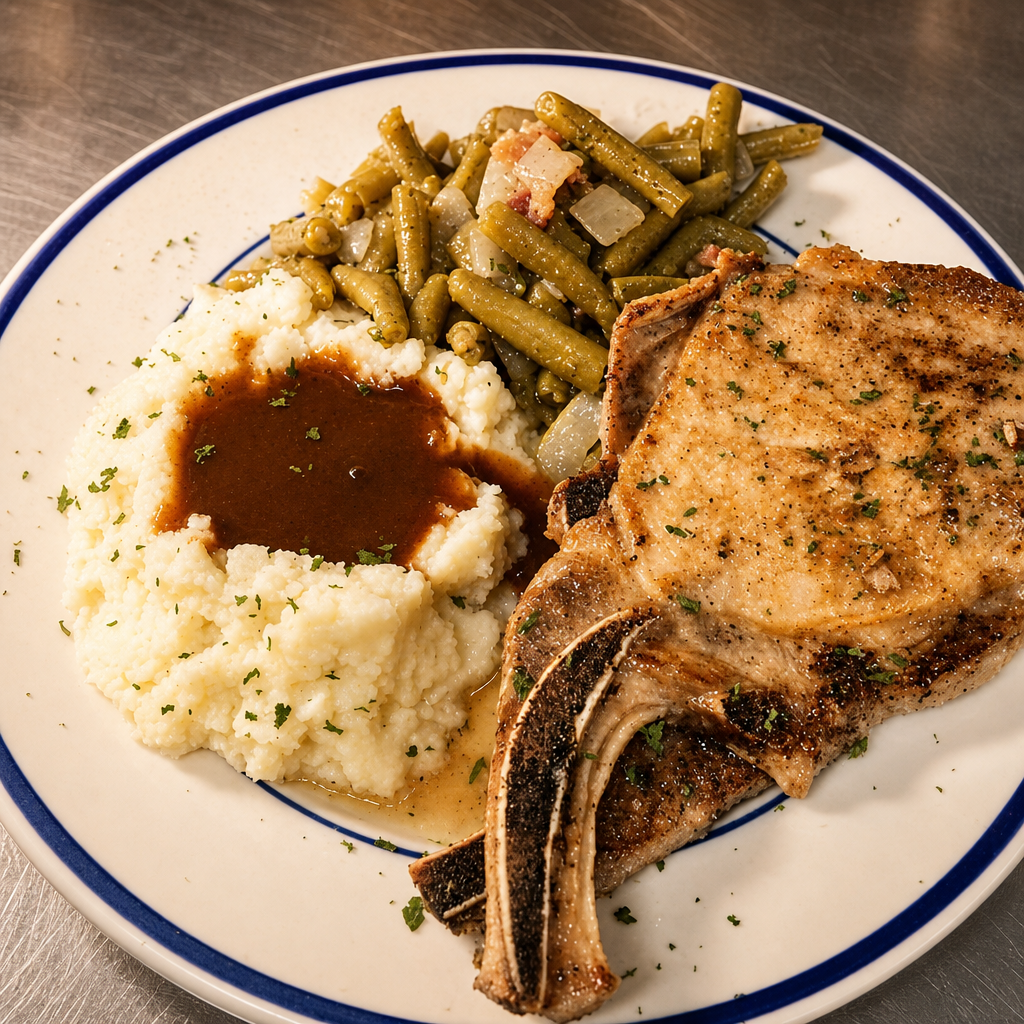 Pork Chop Dinner.