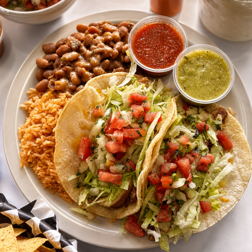 Two Taco Dinner Plate