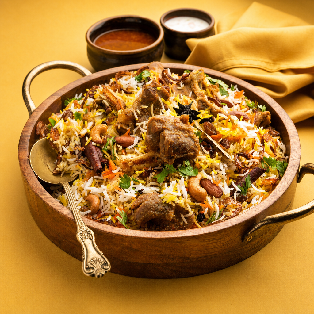 GOAT-DUM BIRYANI (Bone - In)