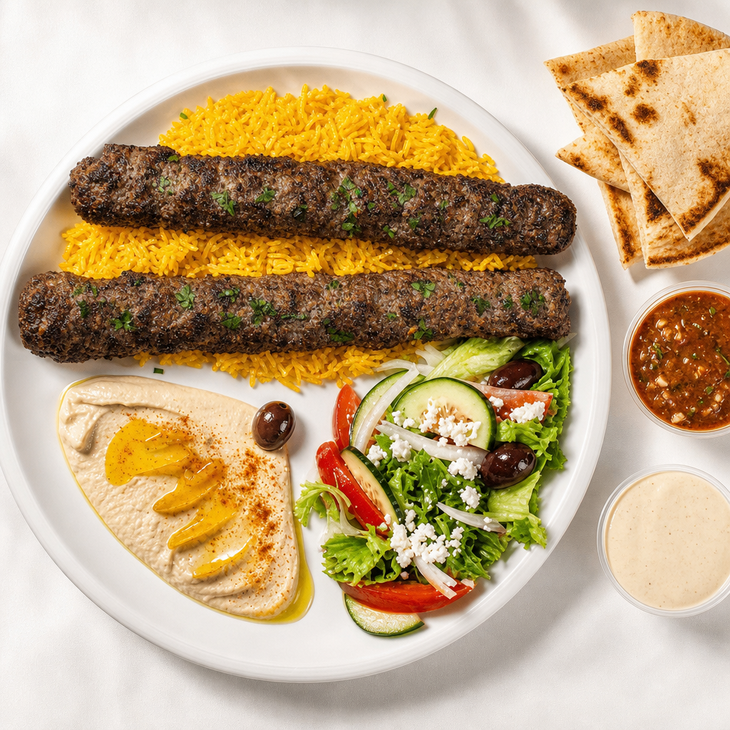 Kafta Kabab Plate