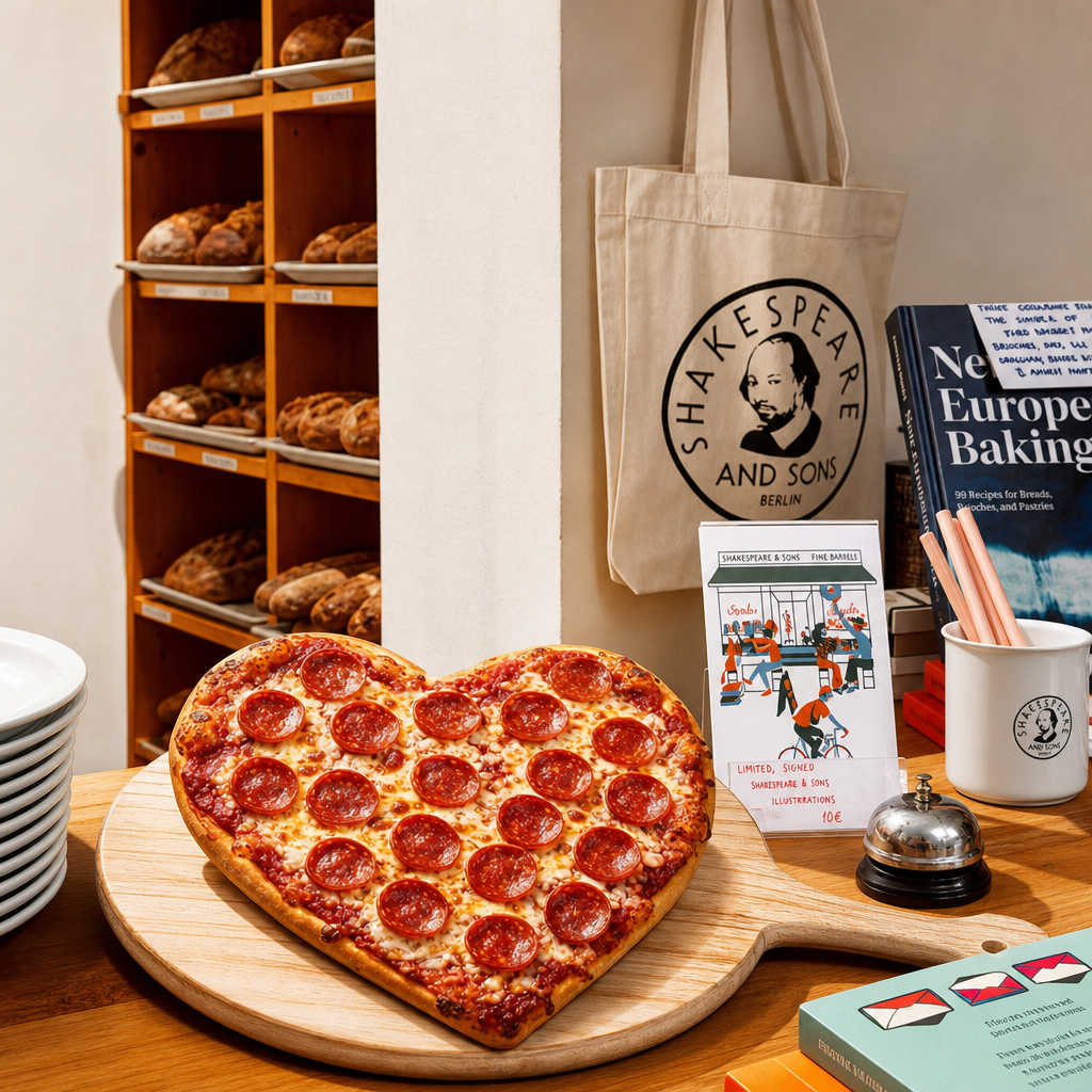 heart shaped pizza