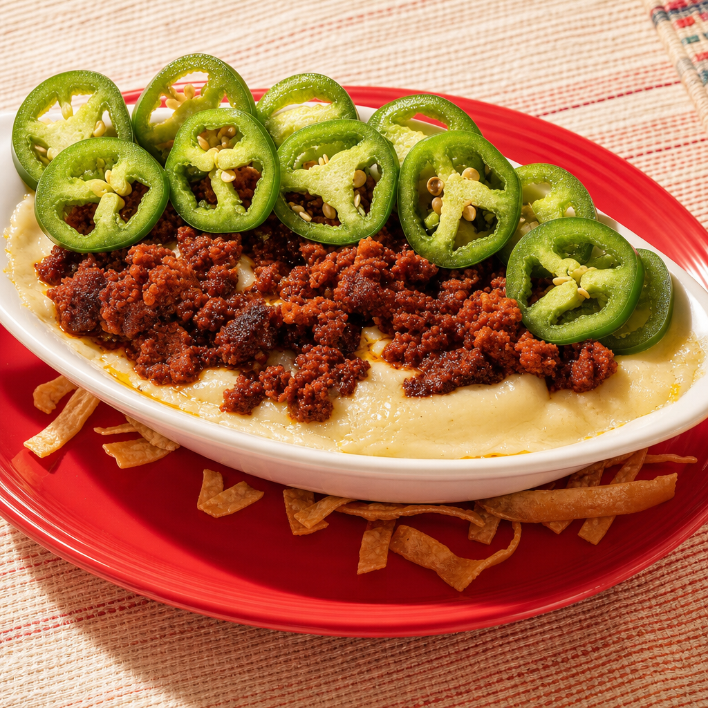 Queso Fundido con Chorizo.