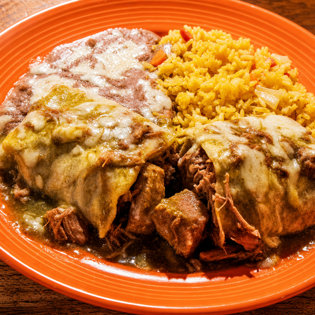 Chile Verde Burrito.