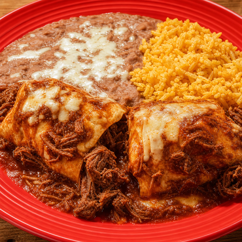 Chile Colorado Burrito.