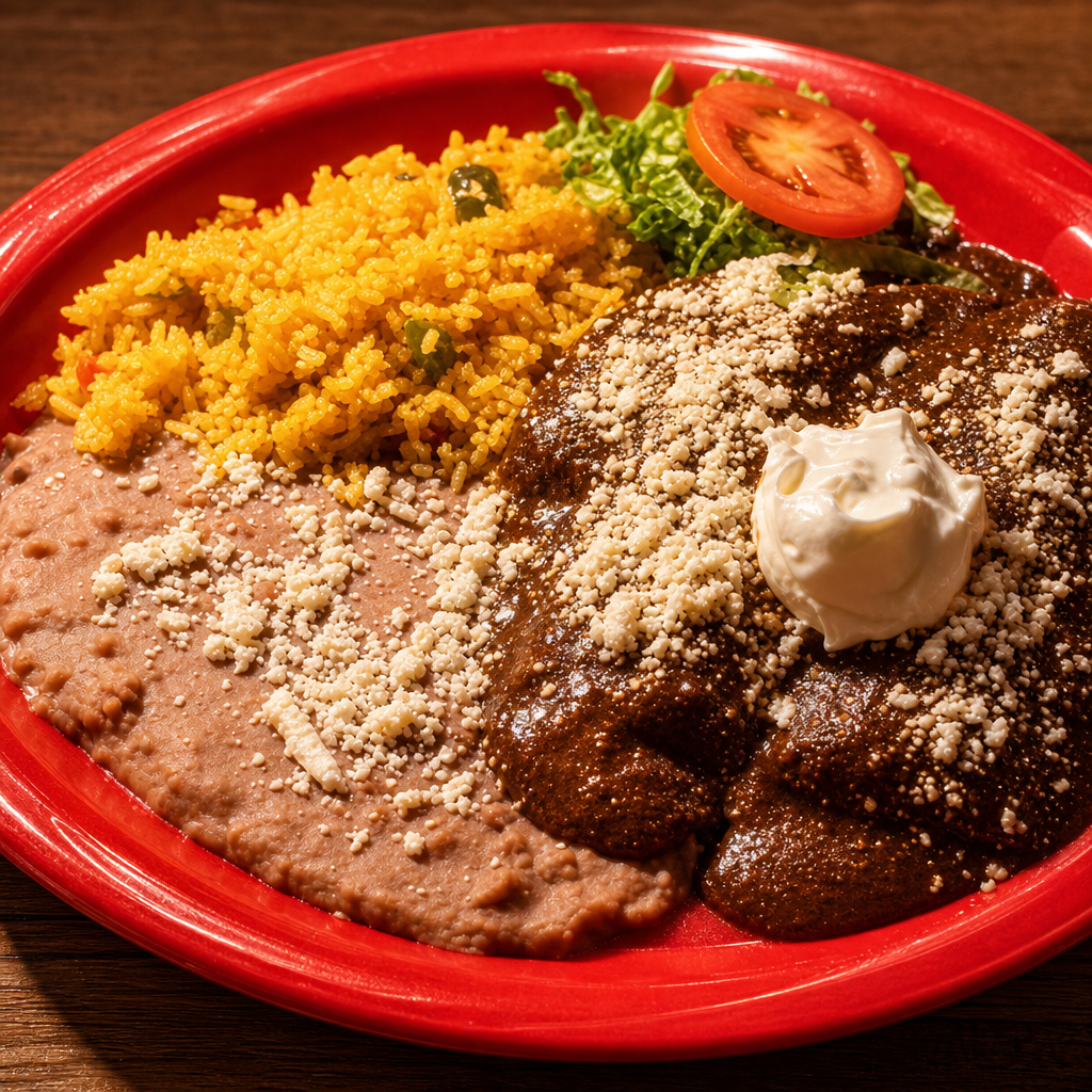 Mole Enchiladas.