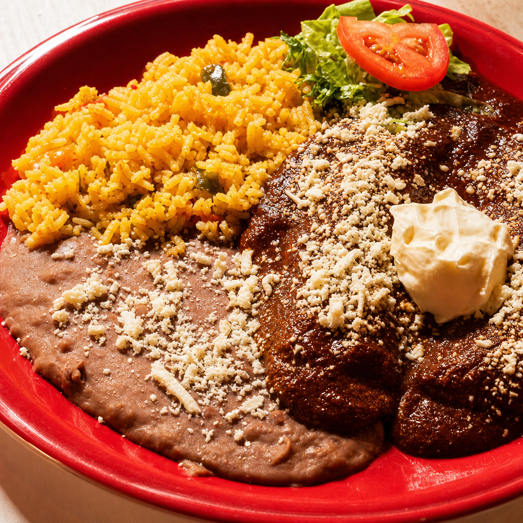 Mole Enchiladas
