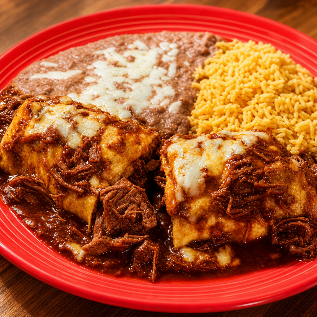 Chile Colorado Burrito.