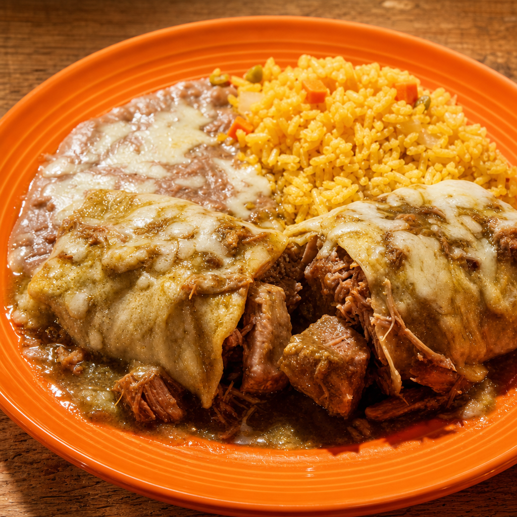 Chile Verde Burrito.