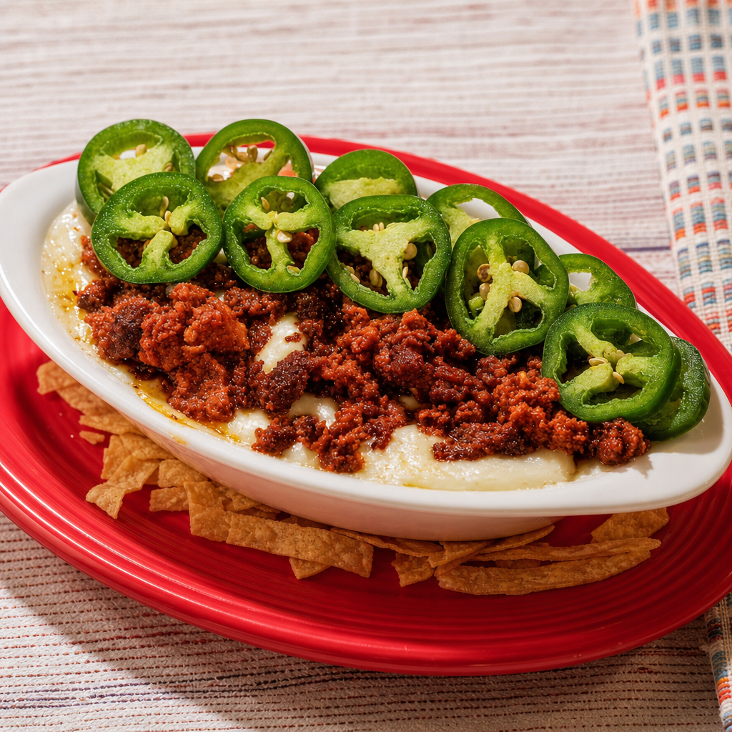 Queso Fundido con Chorizo.