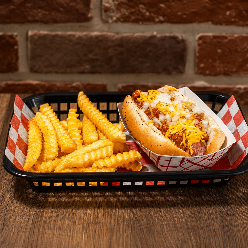Campione's Chili Dog.