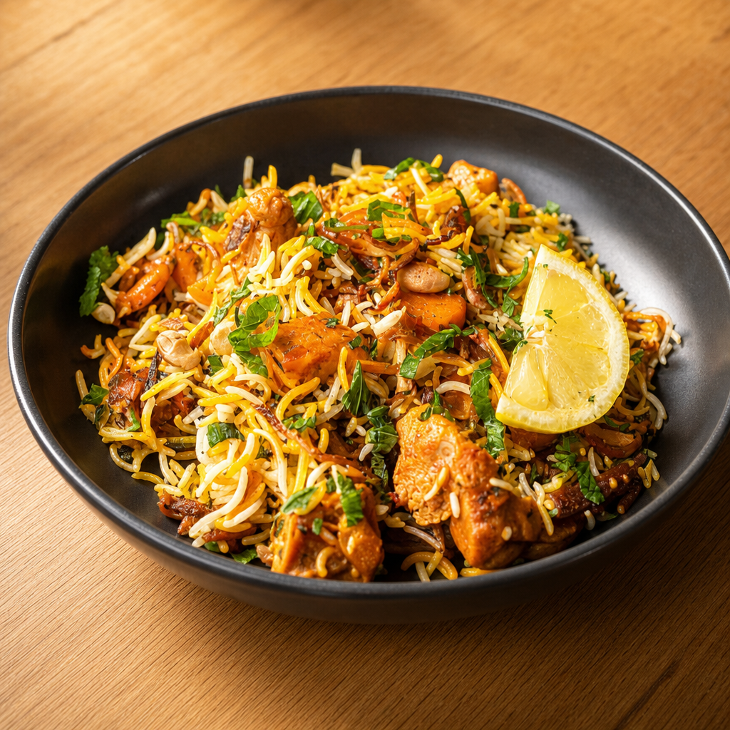Veggie Biryani.