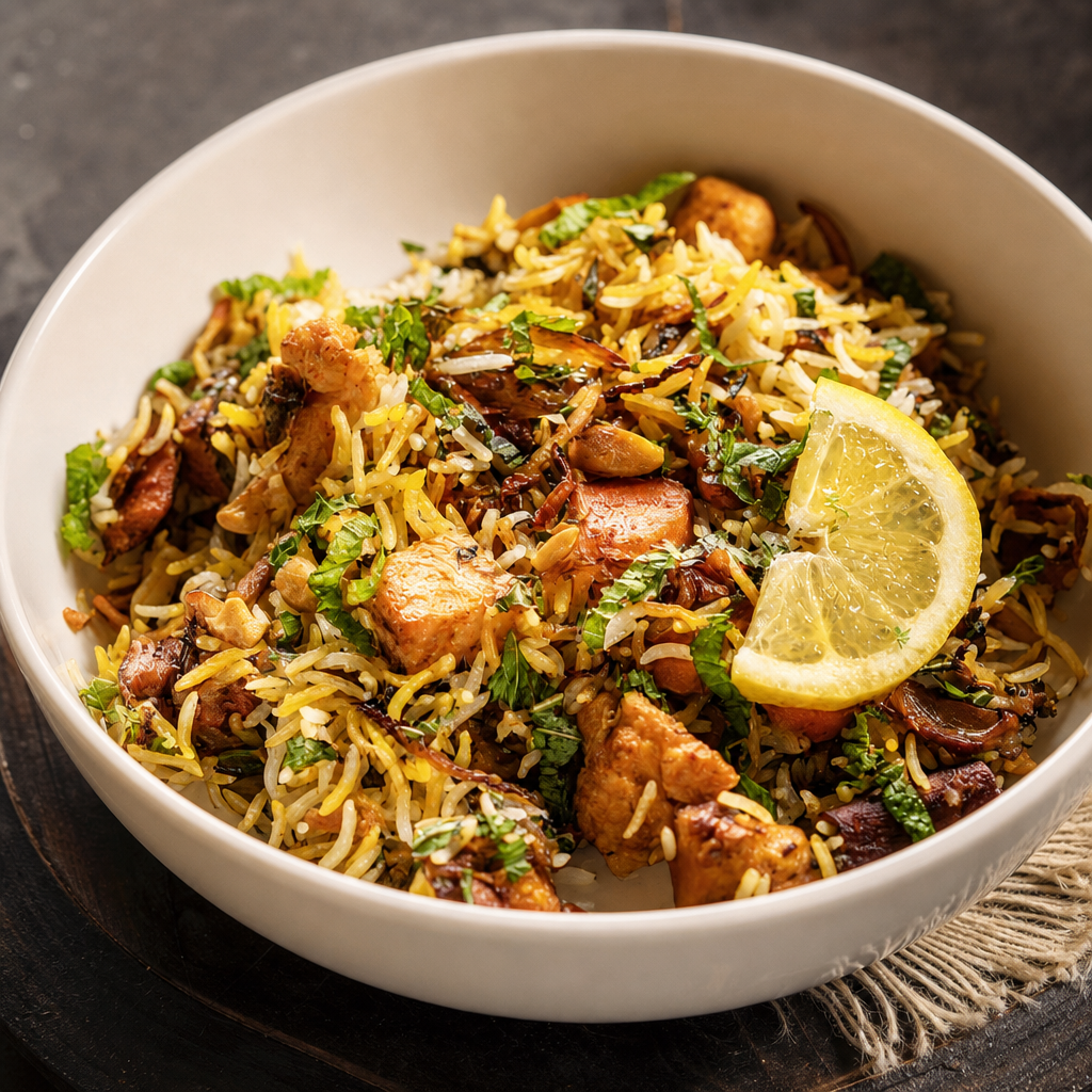 Paneer Biryani.
