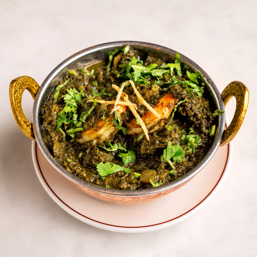 Shrimp Saag.