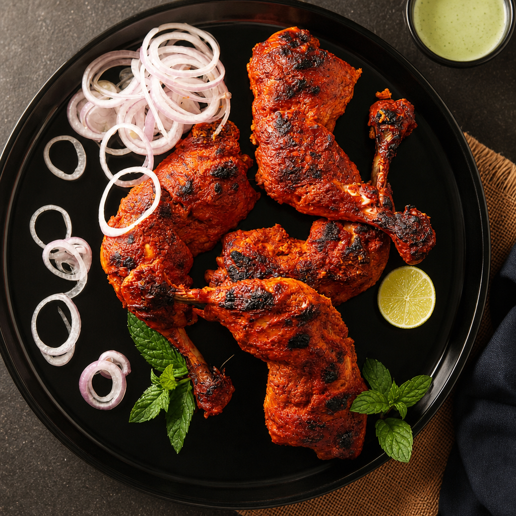 Chicken Tandoori Full 4 pieces.