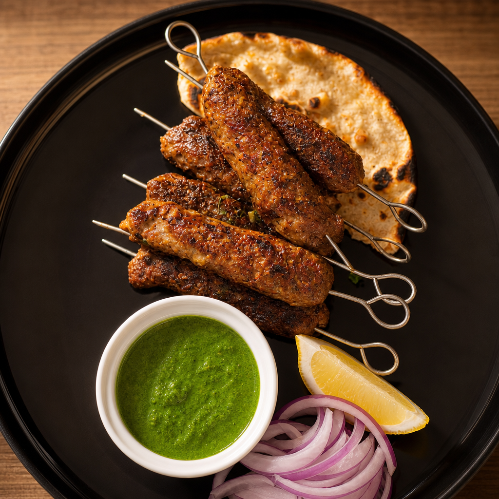 Lamb Seekh Kabab.