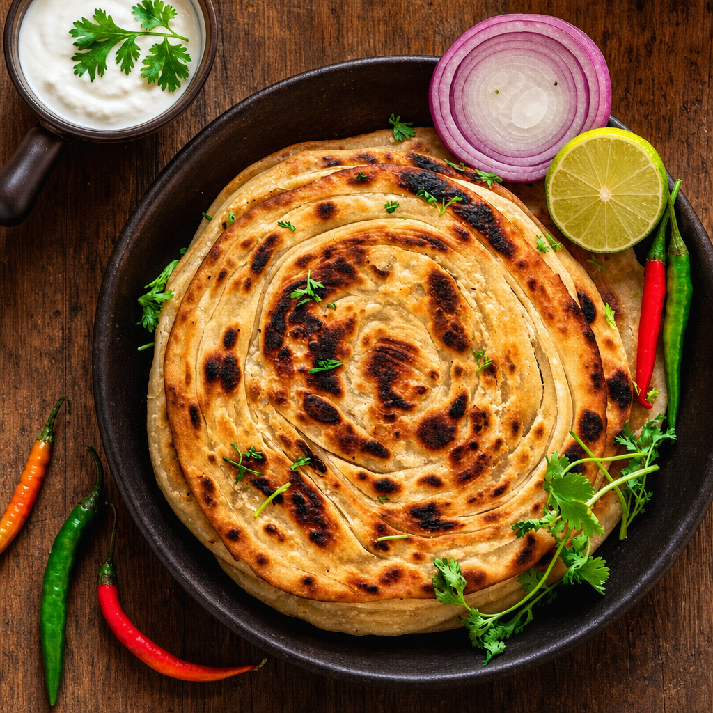 Lachha Paratha.