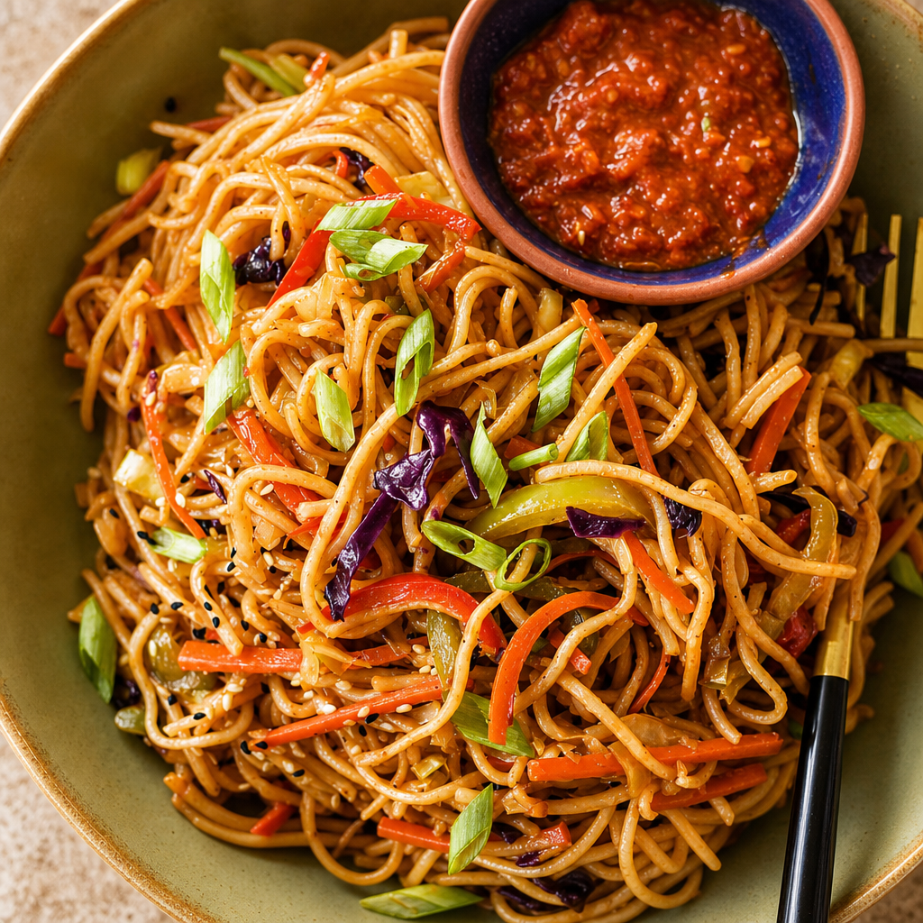 Schezwan Noodles.