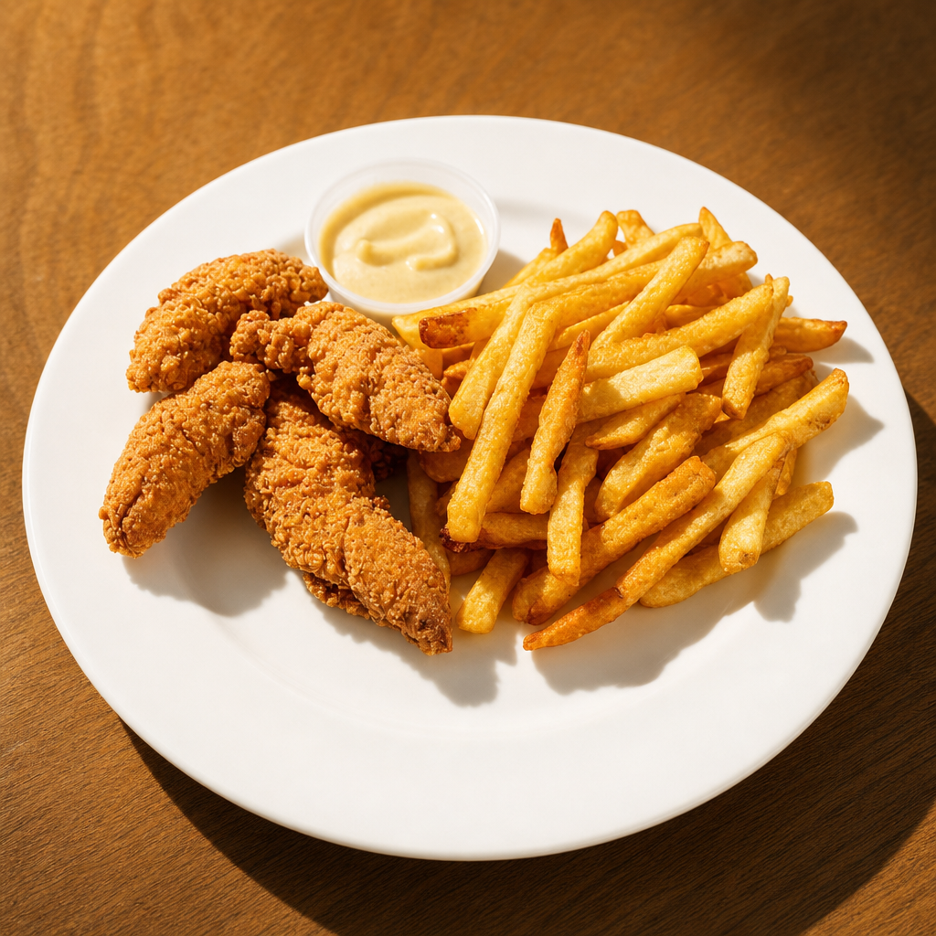 Chicken Tenders and French Fries.