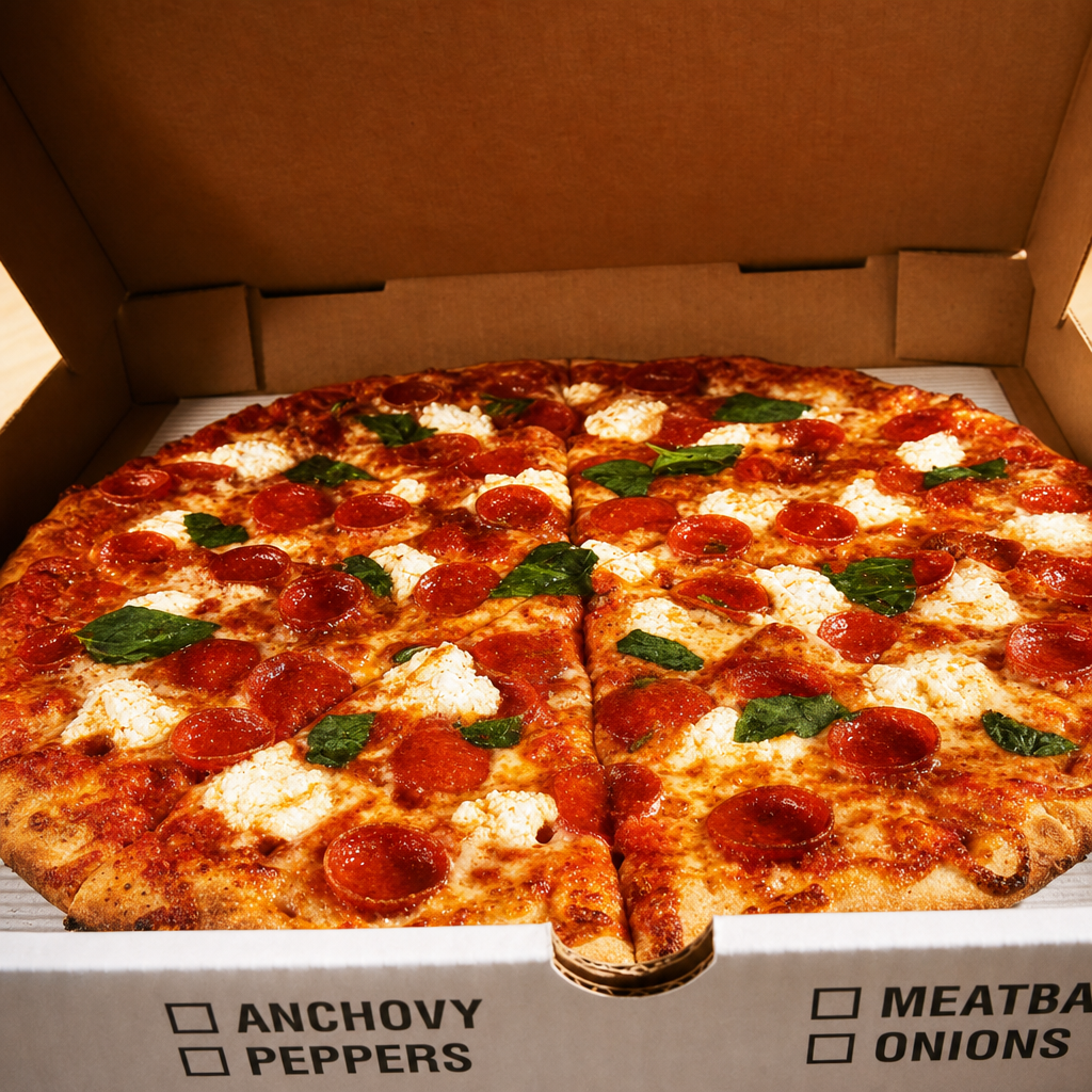 SMALL Hot Honey Basil (THIN Crust).