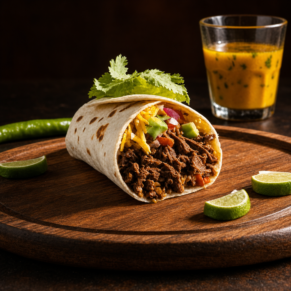 Burritos Frijol Y Arroz.