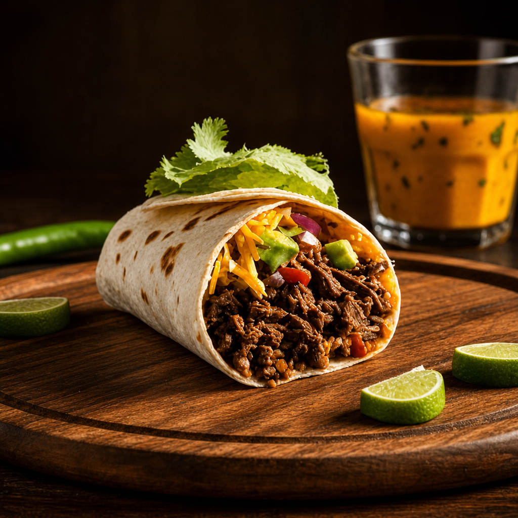 Burritos Asada.