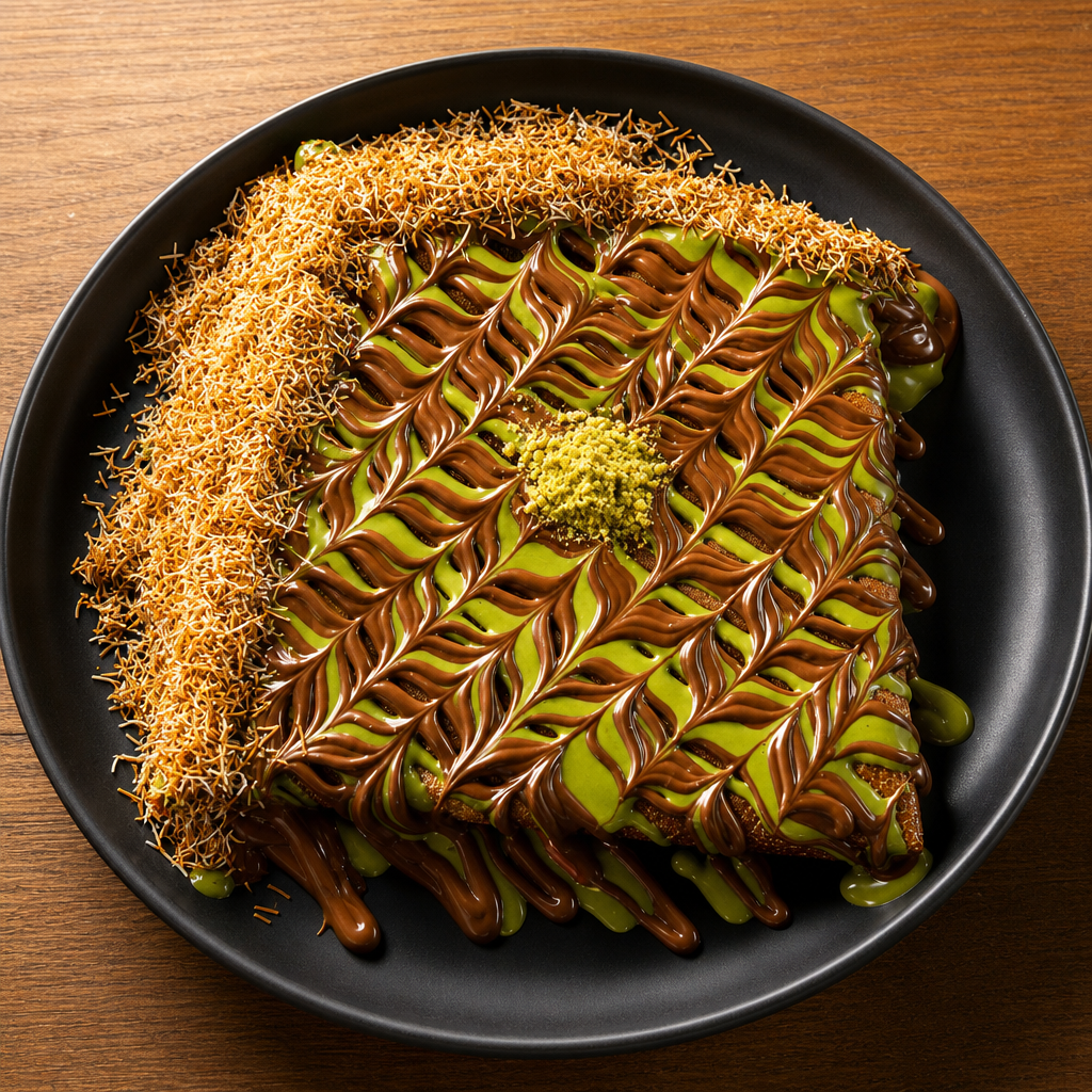 Dubai chocolate crepe