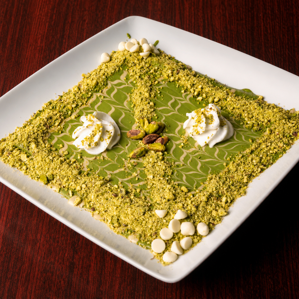 Crepe pistachio