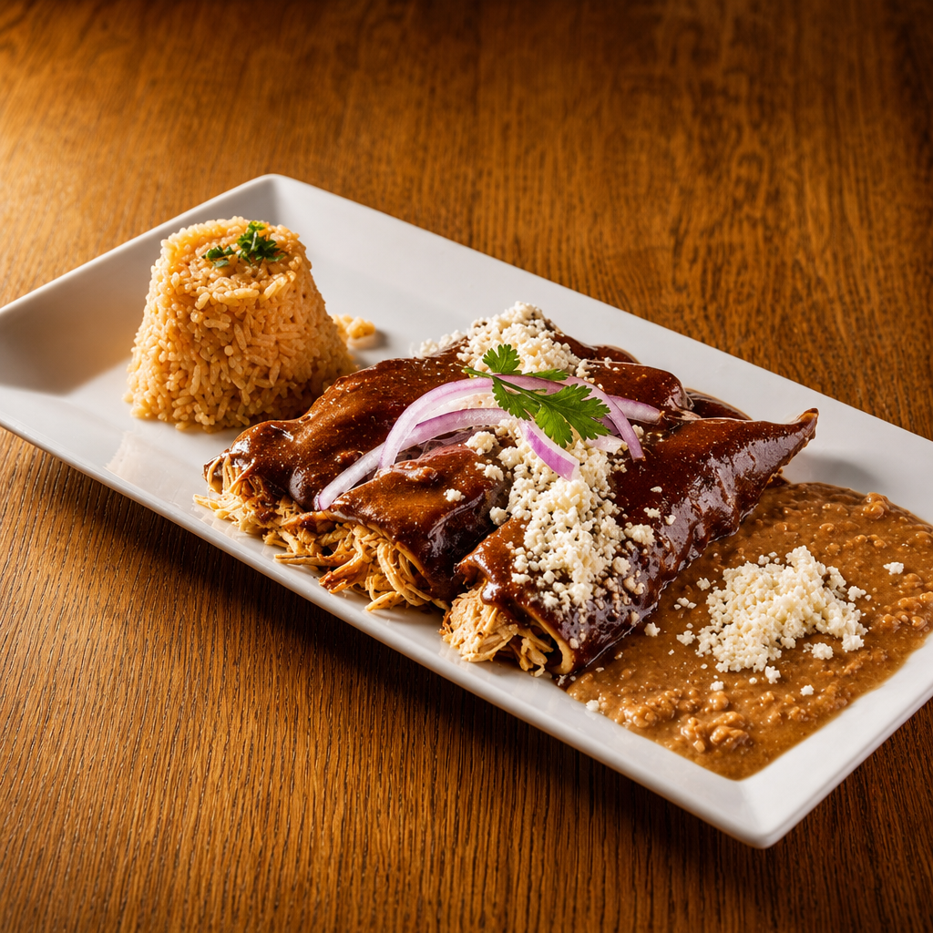 Mole Enchiladas.