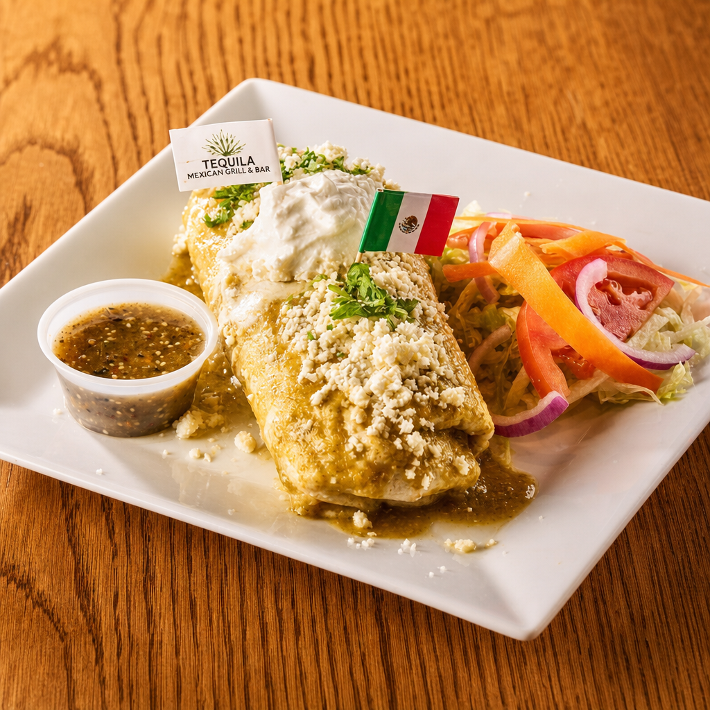 Salsa Verde Burrito.