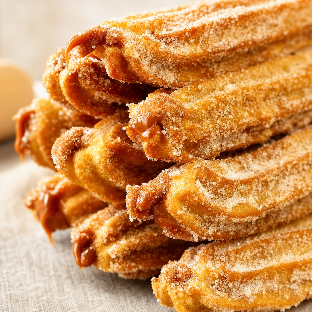 Churros Filled with Dulce De Leche.