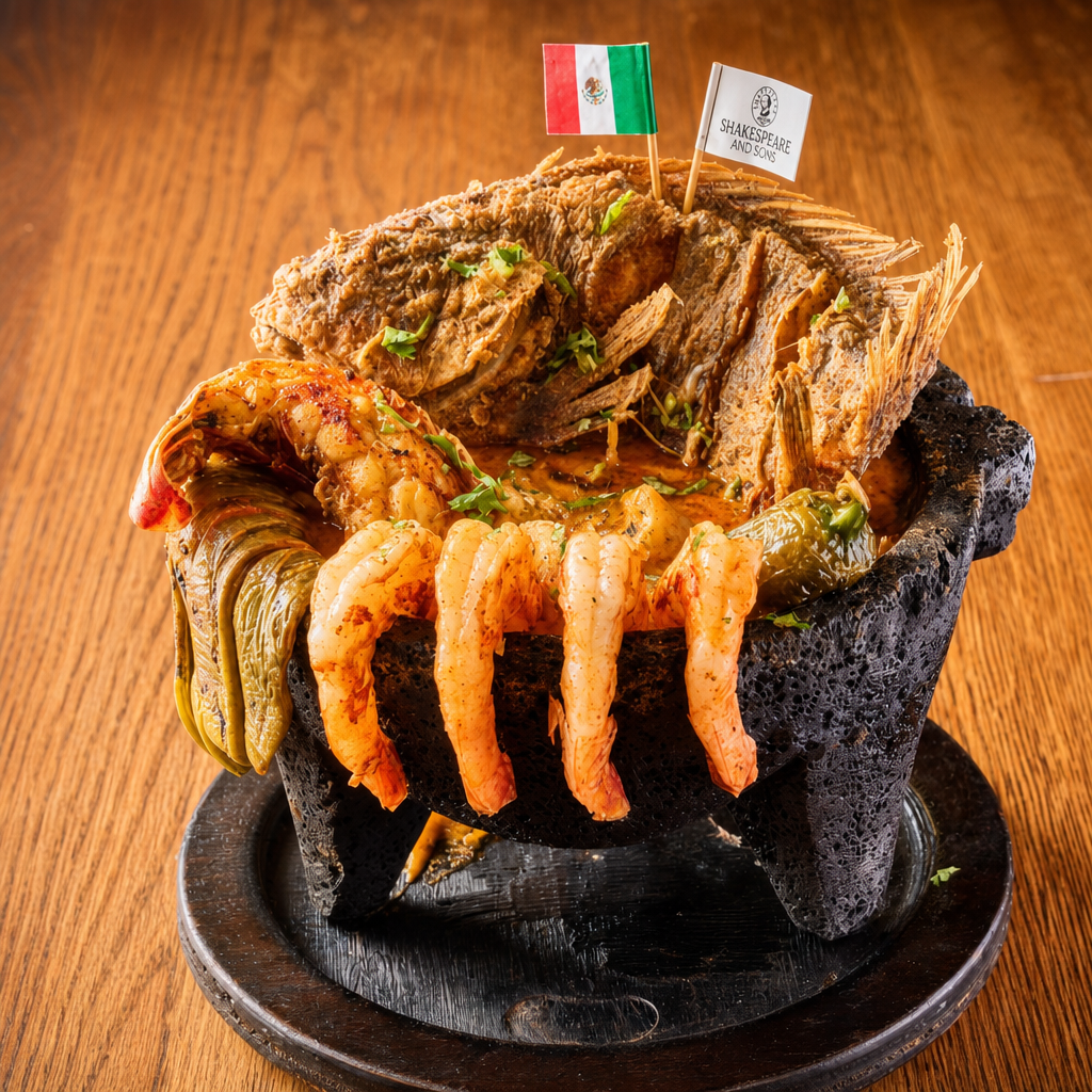 Seafood Molcajete.