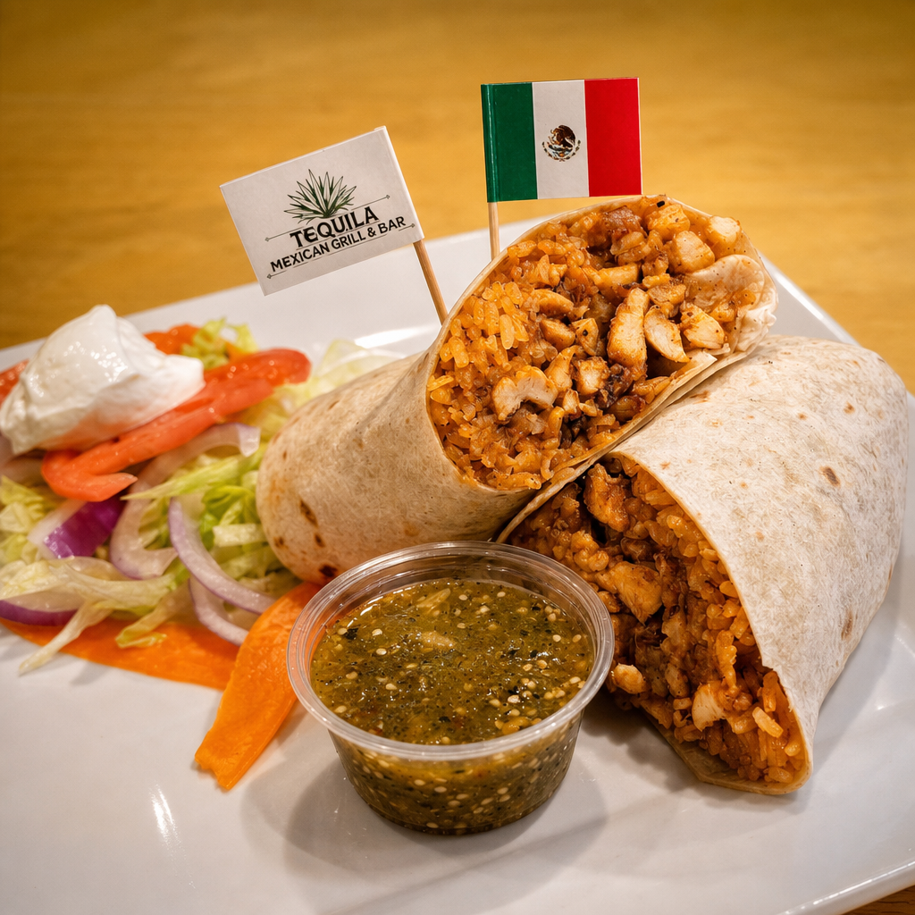 Shredded Beef Burrito.