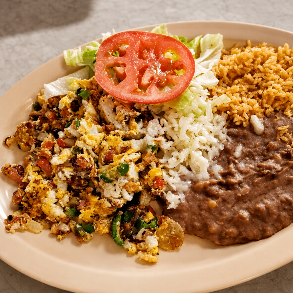 Huevos a La Mexicana.