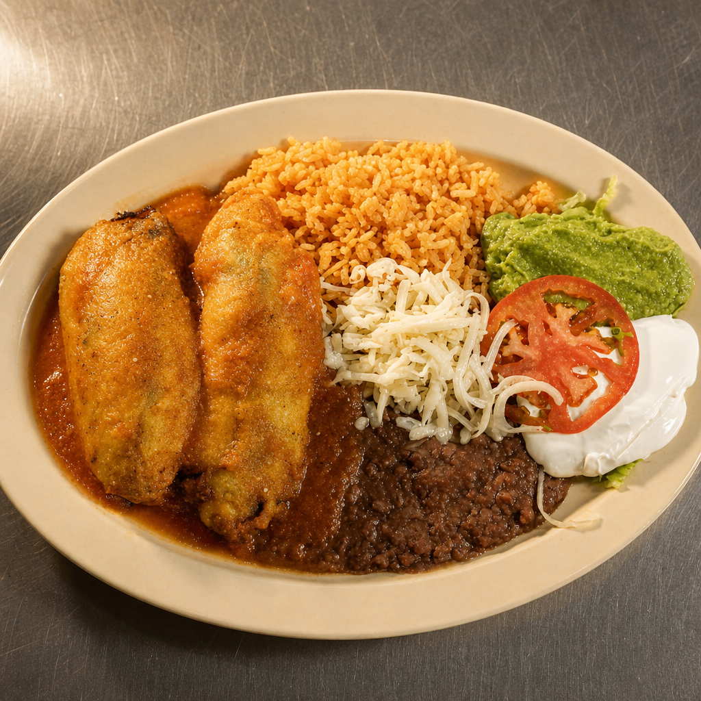 Two Chile Relleno Plate.
