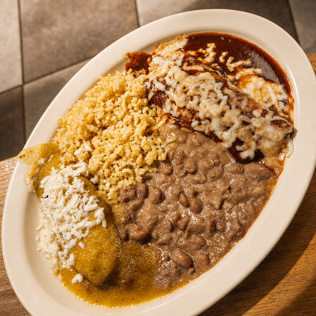 Enchilada and Chile Relleno Combo.