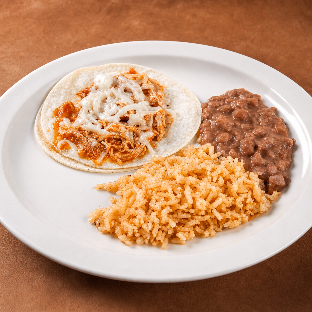Kids Taco Plate.