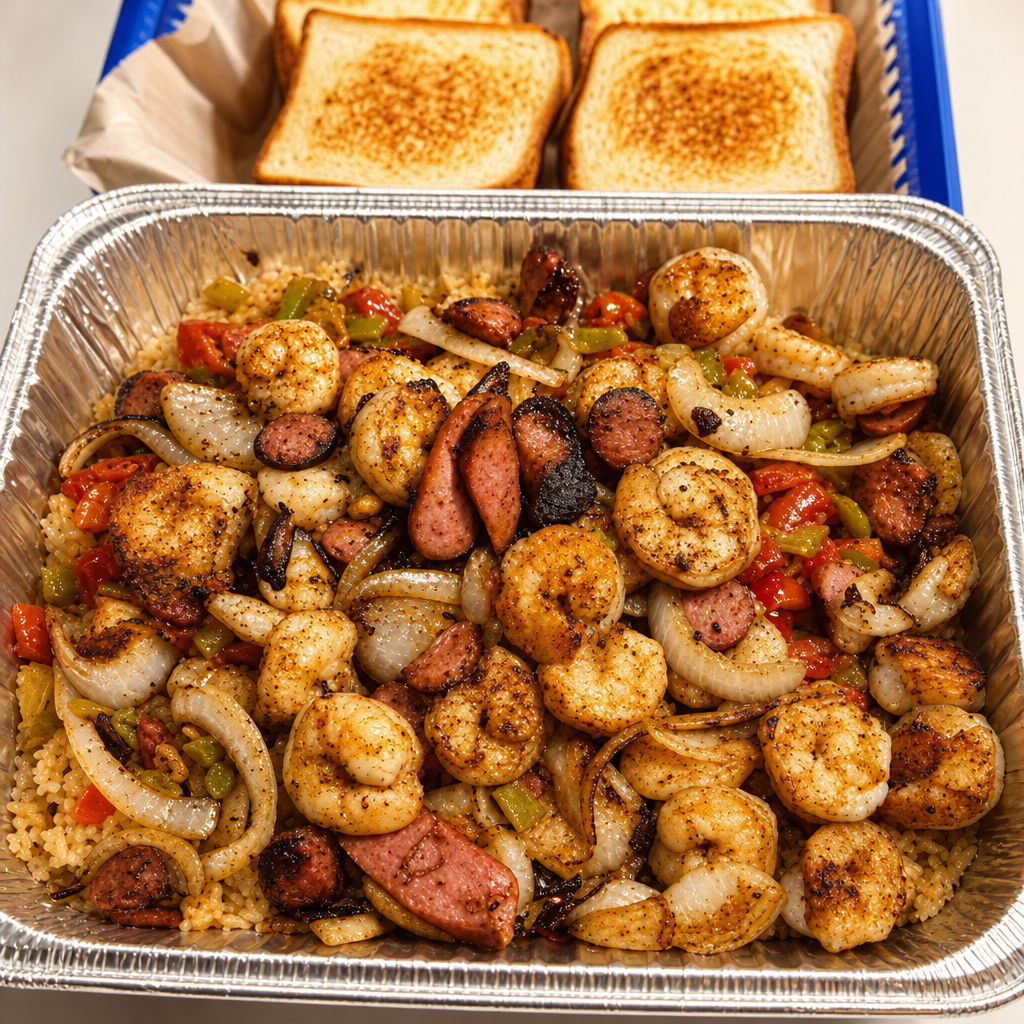 Family Style Creoles (Chicken or Shrimp) Feeds 4.