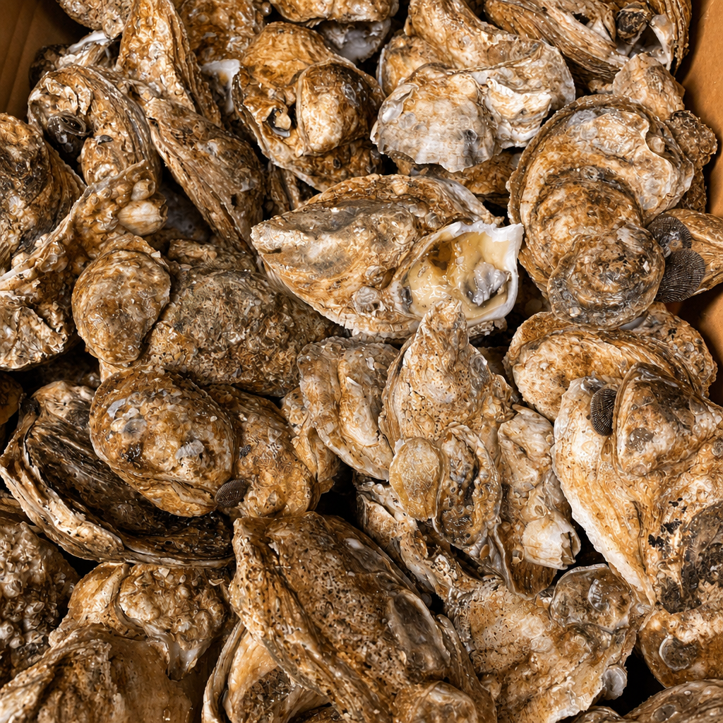 Oysters in the Shell Dozen.