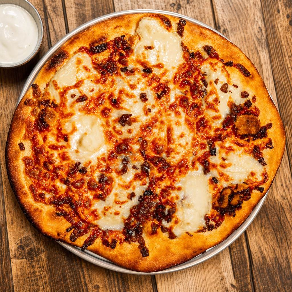 Loaded Potato Pizza.