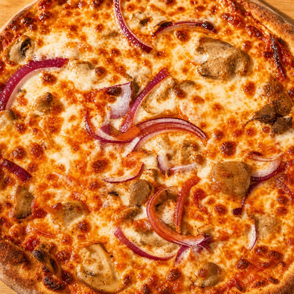 Hot Mother-Clucker Pizza.