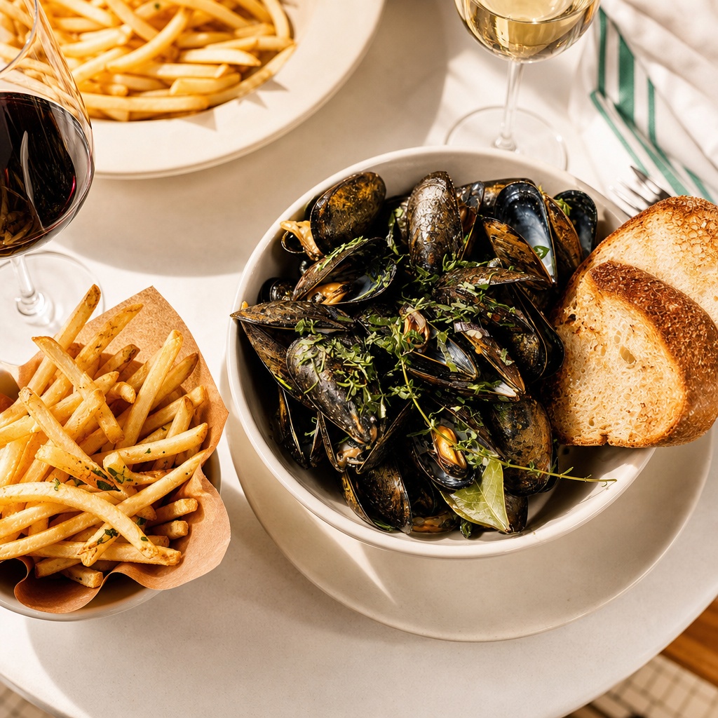 Moules Marinieres Frites.