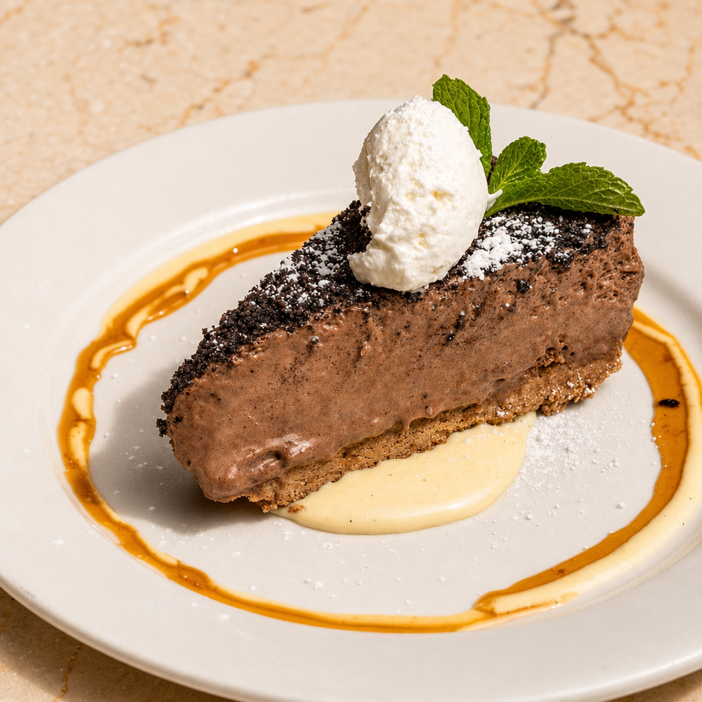 Dark Chocolate Mousse.