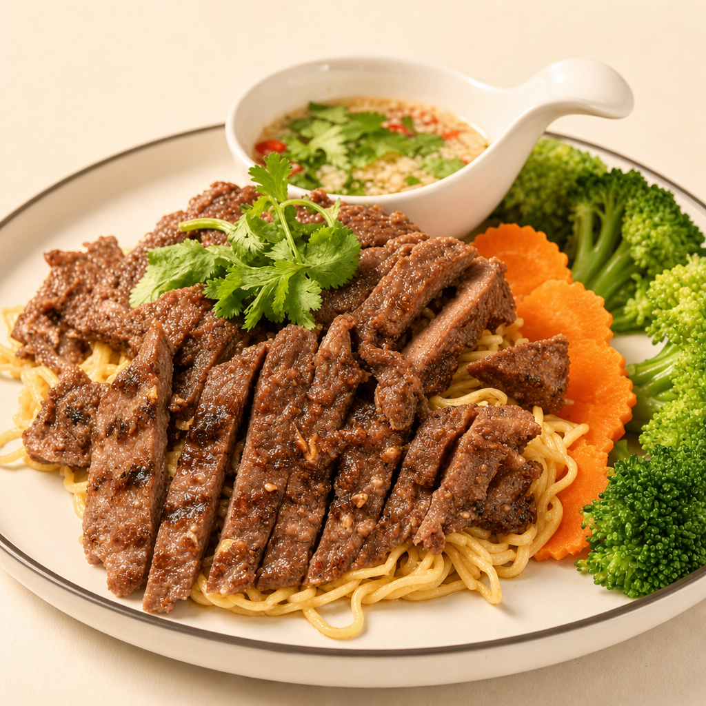 Ribeye Garlic Noodles.