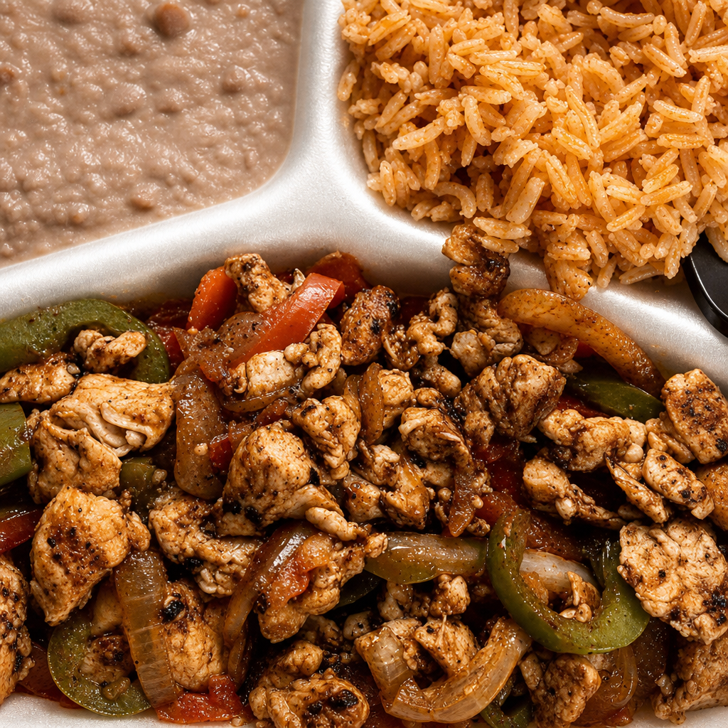 Steak Fajitas or Chicken Fajitas