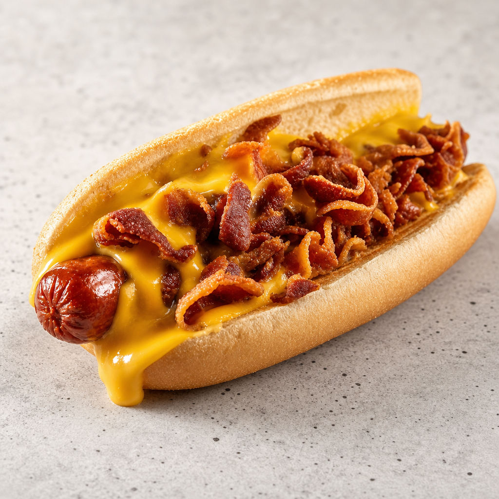 Bacon Cheese Hot Dog