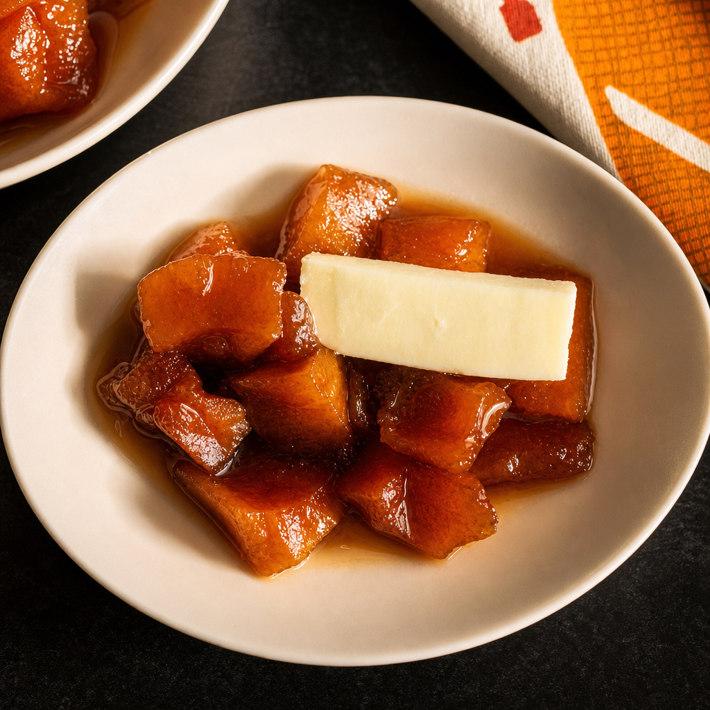 FRUTA BOMBA CON QUESO CREMA.