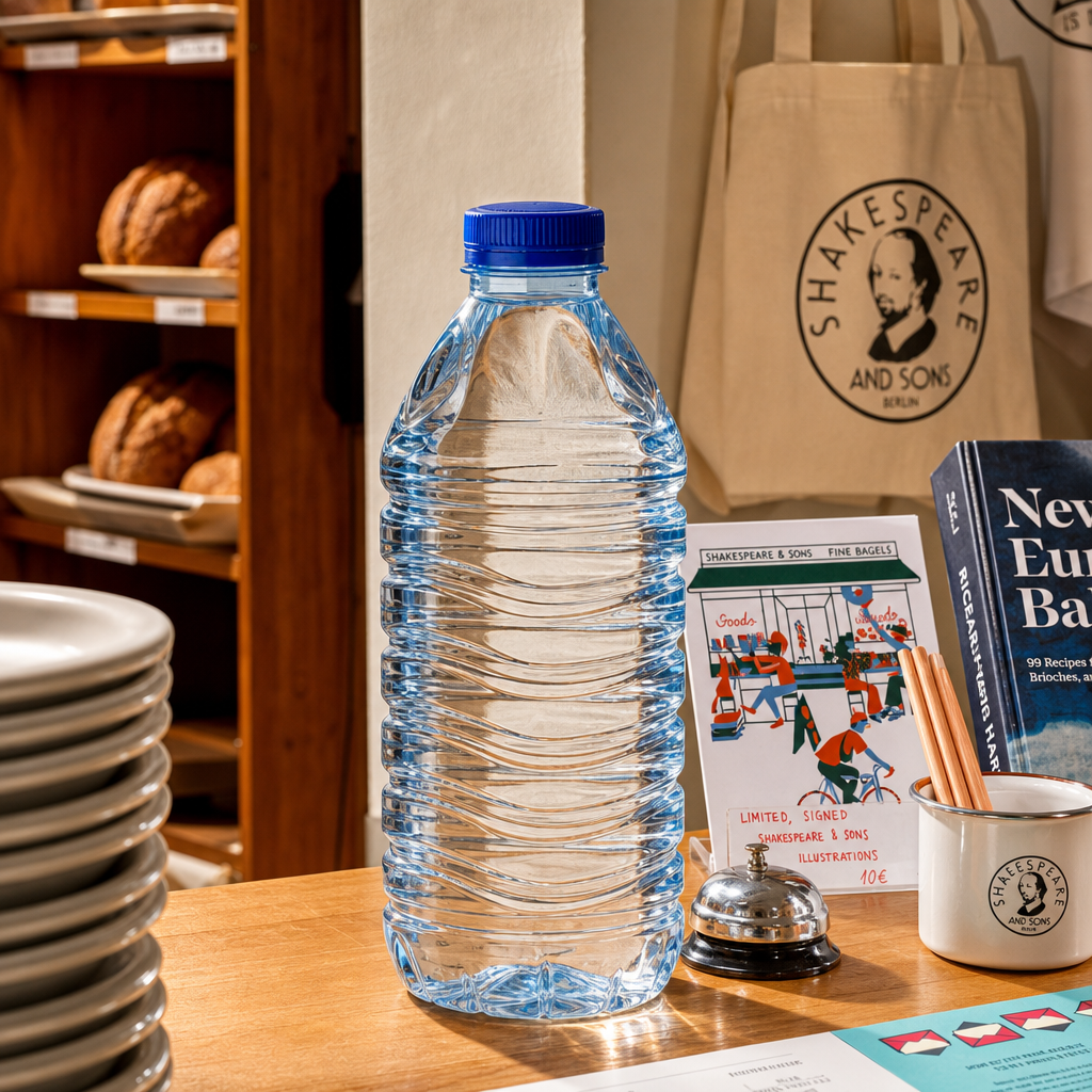 BOTTLE OF WATER.