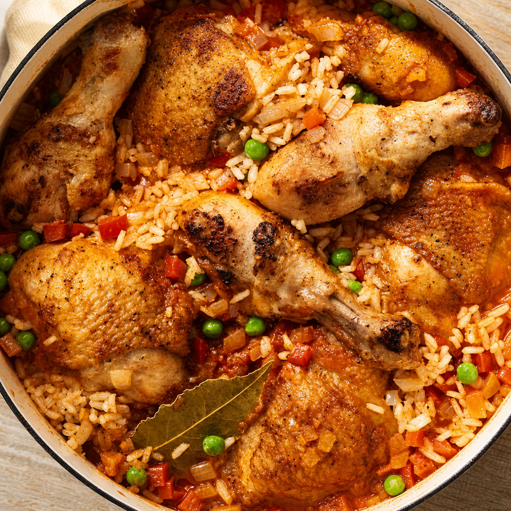 46.ARROZ CON POLLO.