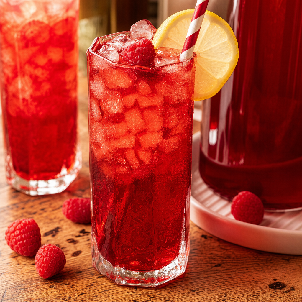 RASPBERRY ICE TEA.